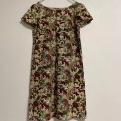ホコモモラJocomomolaお花柄ワンピース コーデュロイ かわいい