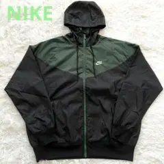 ナイキ NIKE ウインドブレーカー L ウーブン 黒×緑 NSW HE WR