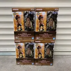 ワンピース　ワールドコレクタブルフィギュア　エース　VS ティーチ　4体セット