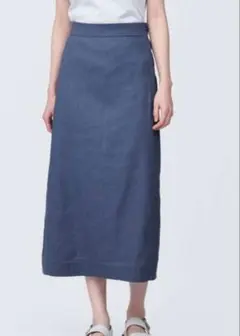 【新品・未使用】無印良品　ヘンプ混ストレッチストレートスカート　サイズ： Ｍ