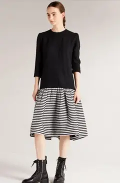 1/9まで!美品☆BORDER WOOL DRESS