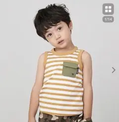 petit main ストライプ ノースリーブ 90