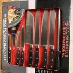 新品　ヘンケルスブロックセット　包丁　キッチンハサミ　10個入り　包丁スタンド付