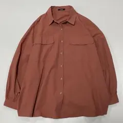 00s~ リネン L/S シャツ ドロップショルダー ボックスシルエット 燻み