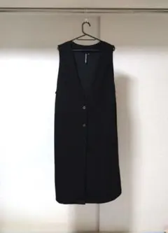 【美品】黒のロングジレ　LLサイズ　しまむら
