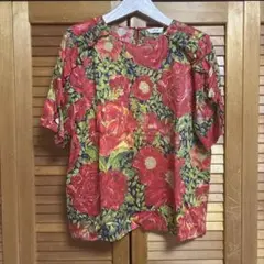 【美品】Crespi/クレスピ♡リバティ柄の上品ブラウス