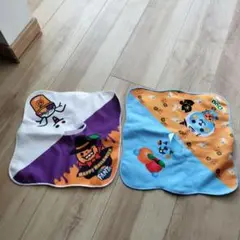 ハロウィンキャラクタータオル 2枚セット　Qoo Fanta