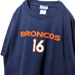 リーボックNFLデンバーブロンコス16プラマー Tシャツネイビー紺色XL古着