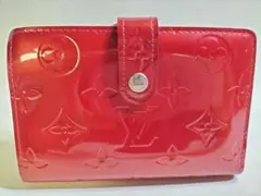 ルイヴィトン がま口 モノグラム ヴェルニ ヴィエノワ 折り財布