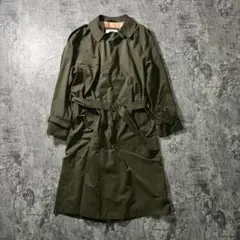 【LONDON FOG】90s 希少 トレンチコート カーキ 海外古着 花柄