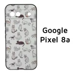 Pixel8a ケース 猫 イラスト カバー
