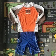 110 長袖ラッシュガード　ハーフパンツ　男の子