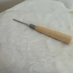 未使用品✨ 枚通し 革縫製千枚通し木製ハンドル付き中縫製千枚通しdiy
