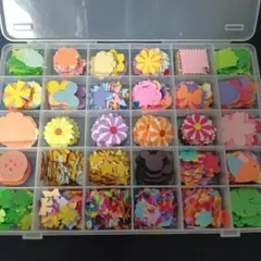 クラフトパンチ素材　　30マスケース付き