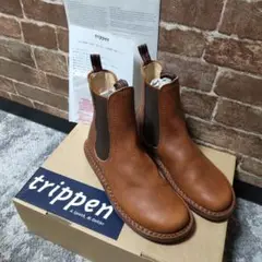 trippen トリッペン ブーツ チェルシー サイドゴア 36 ブラウン