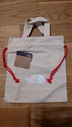 THE NORTH FACE ベージュコットンバッグ