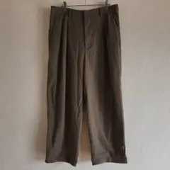 【H&M】（LL）クロップドタックワイドパンツ/カジュアルパンツ/着回し