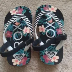 ROXY フローラルベビーサンダル