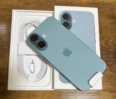Applei iPhone16 128GB ティール　バッテリー100%
