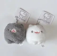 ポメラニアンもち まんまるマスコットキーチェーン もち くろみつ