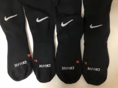 ナイキ DRI-FIT ブラックソックス 4足セット S