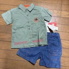 【未使用】ディズニー　ミッキーマウス セットアップ　4歳サイズ