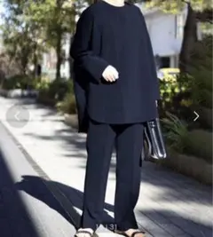 ジャーナルスタンダード　ダブルクロス　サイドベントパンツ　ネイビー　40