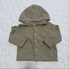 【同梱100円】H＆M　フロントボタンパーカー　カーキ