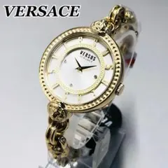 【新品】ヴェルサス/ヴェルサーチ 定価3.3万円 ゴールド レディース高級腕時計