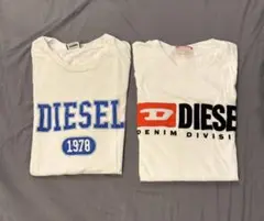 【ディーゼル】DIESEL ホワイト Tシャツ 2枚セット