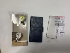 iPhone 15 Pro 手帳型ケース ネイビー