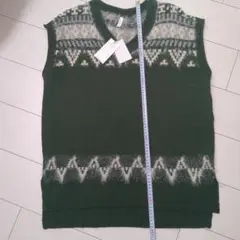 【LUPILIEN】 シャギー ニットベスト F グリーン