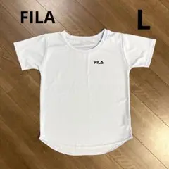 FILA メッシュ　半袖Tシャツ　水色　ライトブルー　サイズL