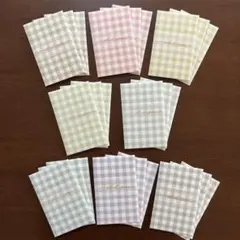 ギンガムチェック　ミニ封筒　ポチ袋　お年玉袋　ハンドメイド