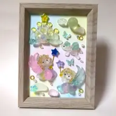 シーグラスアート　水彩画アート　手描き