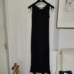 マーキュリーデュオ　カットソーワンピース黒
