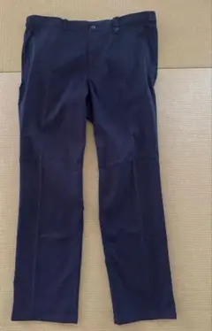 【美品】adabat メンズ スラックス ネイビー 無地 LLサイズ相当