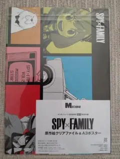 SPY×FAMILYスパイファミリーメンズノンノクリアファイル & A3ポスター