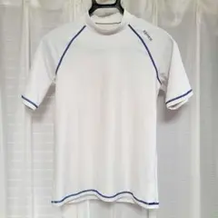 ラッシュガード　半袖　150cm　ホワイト
