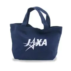 ☆美品☆JAXA ロゴ ミニトートバッグ ネイビー