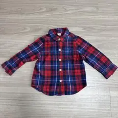 petit main チェック柄シャツ 90cm