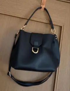 【通勤に】ブラック 2way バッグ 極美品