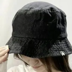 最終価格【新品】レディース　デニム　ブラック　ハット