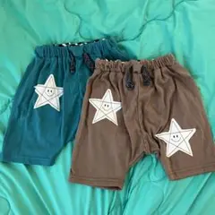 ハーフパンツ2枚セット　双子コーデ