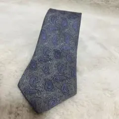 大人の魅力 極美品 EPOCA UOMO ペイズリー シルバー ネクタイ