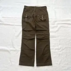EDWIN 505KHAKI カーゴパンツ ダークブラウン ストレート M 古着