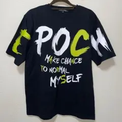 美品　EPOCH グラフィックプリント Tシャツ ブラック　トップス　L