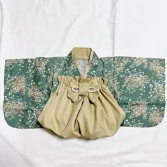 ベビー袴　ハンドメイド　70〜100 百日祝い　袴ロンパース