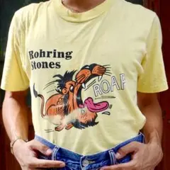 90s ライオンRohring Stones ジョークTee シングル USA製