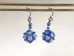 スワロフスキービーズピアス ハンドメイド